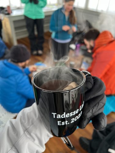 Audrey climbed to the summit of Mt Kearsarge with Tadesse Lab!